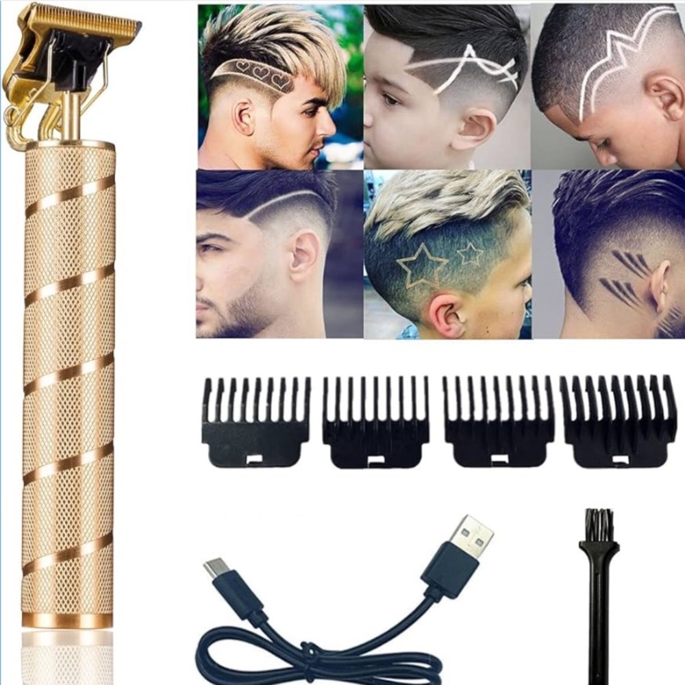 NWT Vintage T9 Trimmer Professional Hair Clippers for Men Gold